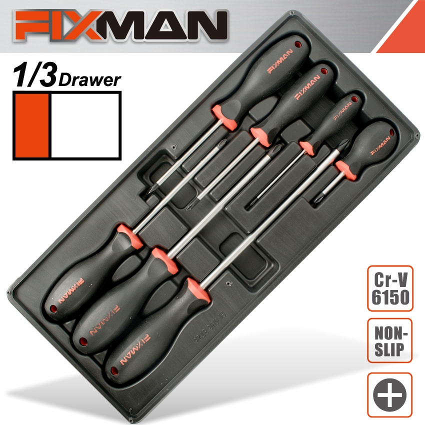 fixman F1.BT26طقم مفك صليبه 7 قطع
