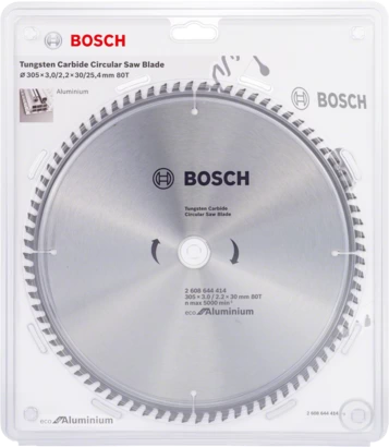 BOSCH	صينية منشار 12 بوصة  للالومنيوم 80 سنة Eco Line	2608644414