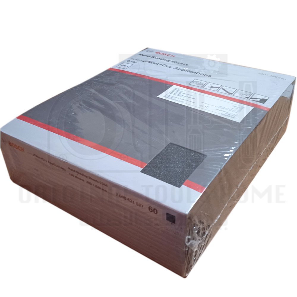 BOSCH	صنفره ورقيه سليكون كربيد للخشب و الحديد خشانه 180 مقاس 230 * 280 مم	2608621532