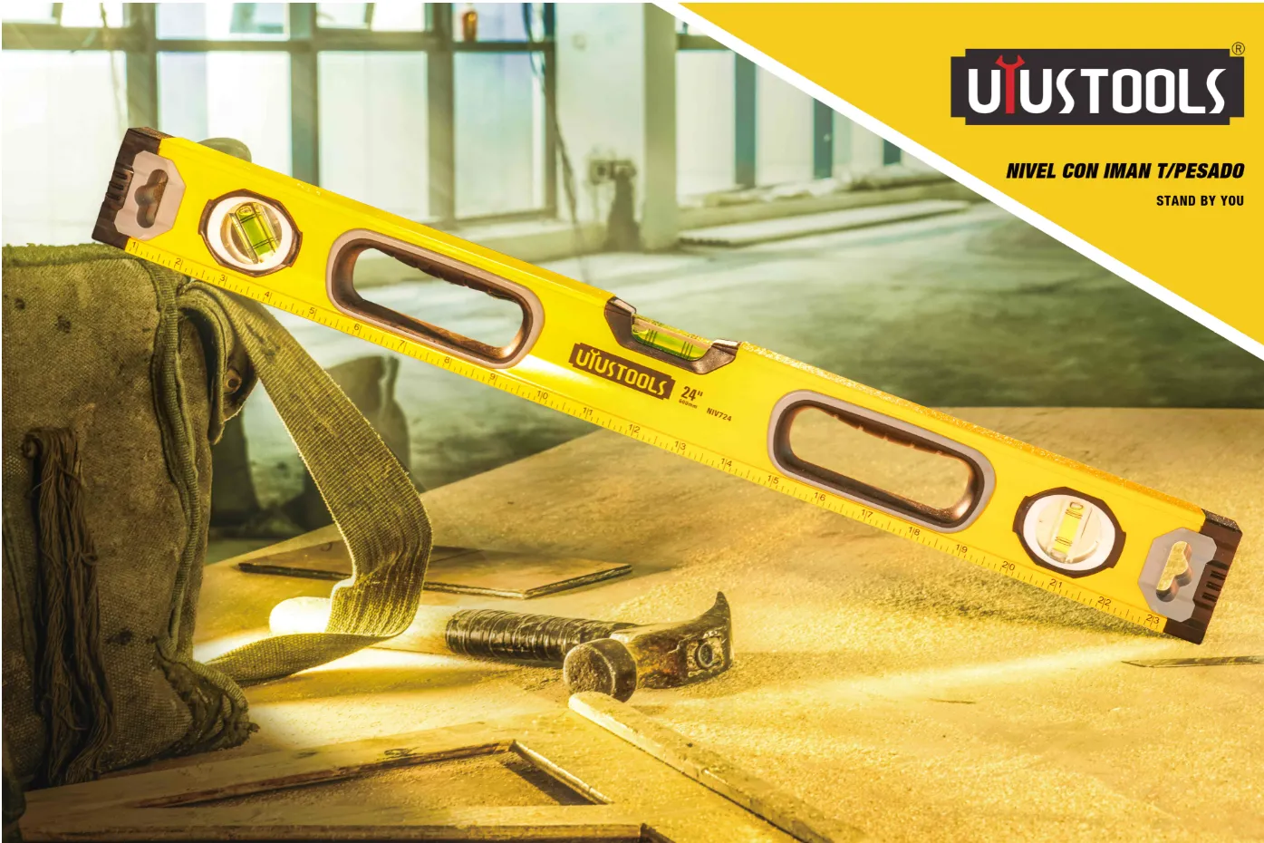 UYUTOOLSNIV748ميزان مياه 48 ×" 1200 مغناطيس PRO