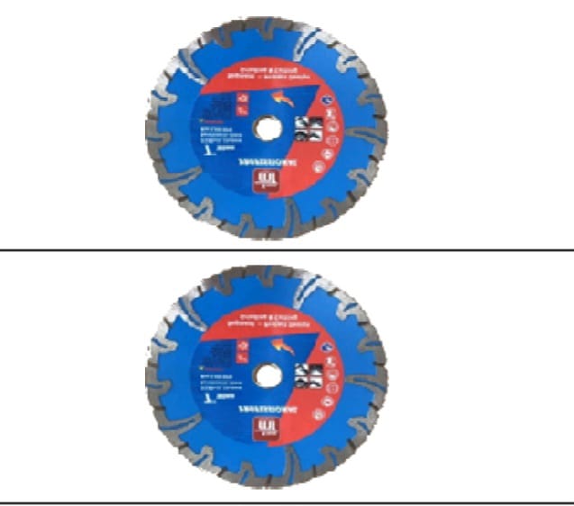 MTصينية الماظ 4.5 " تربو حرف T ازرق