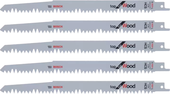 BOSCH	سلاح منشار امامي ترددي لقطع الخشب 5 قطع * 225 مم	2608650676