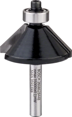 BOSCH	بنطة راوتر لشطف الحواف قطر 6 مم - اجمالى الطول 56 مم	2608628448