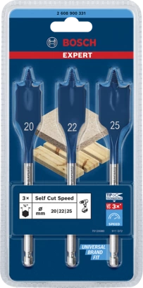 BOSCH	مجموعه من بنط المعلقه 3 قطع من 20 : 25 مم	2608900331