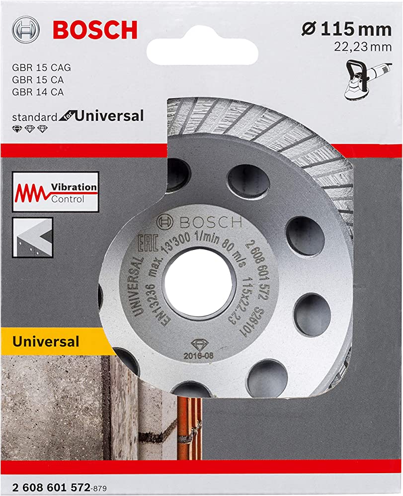 BOSCH	قرص الماظ 4.5 بوصه للتجليخ تربو	2608601572