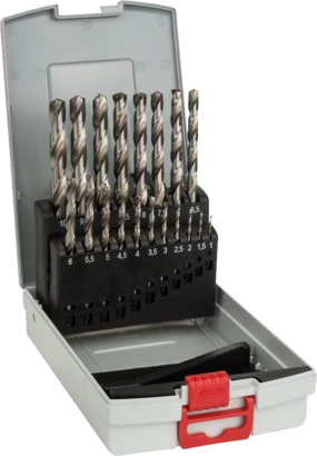 BOSCH	علبة بنط حدادى مسنونة 19 قطع من 1 مم الى 10 مم	2608587013