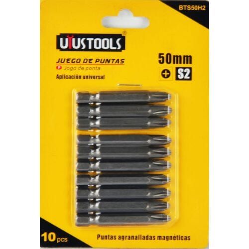 UYUTOOLSBTS50H2طقم سن مفك صليبة ناحية واحدة 10 ق