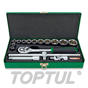 TOPTULGCAD1607طقم لقم مسدسة  16 قطعة ½ "