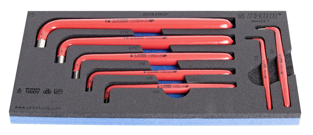 UNIOR	UN-626910	طقم الن طويل معزول 1000فولت 7 قطع من 3 مم : 12 مم ( 3-4-5-6-8-10-12 )