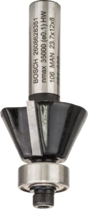 BOSCH	بنطة راوتر لشطف الحواف قطر 8 مم - اجمالى الطول 54 مم	2608628351