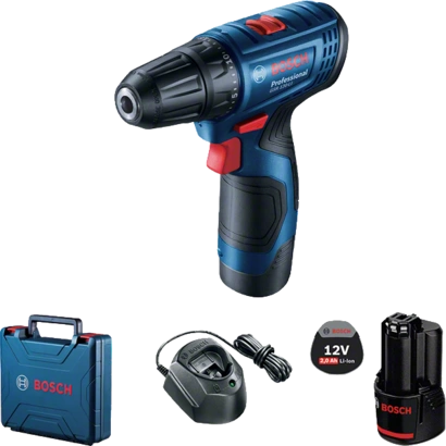 BOSCH GSR 120-LI شنيور بطارية 12 فولت  1.5 امبير واحد بطارية 