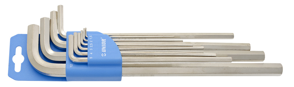 UNIOR	UN-617082	طقم الن طويل 9 قطع بالبوصة  1/16" - 3/8"