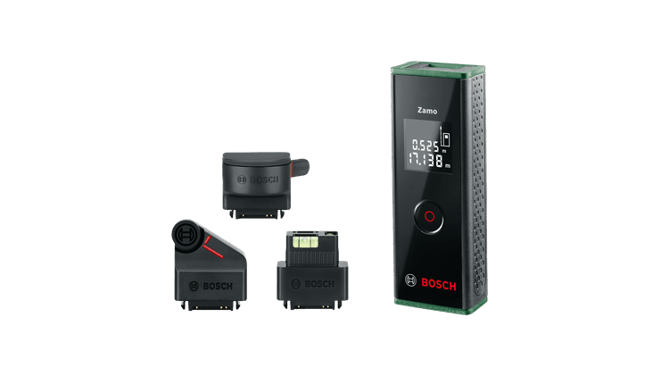 BOSCH ZAMO جهاز قياس مسافات 20 متر مزود ب 3 وصلات لمختلف الاستخدامات
