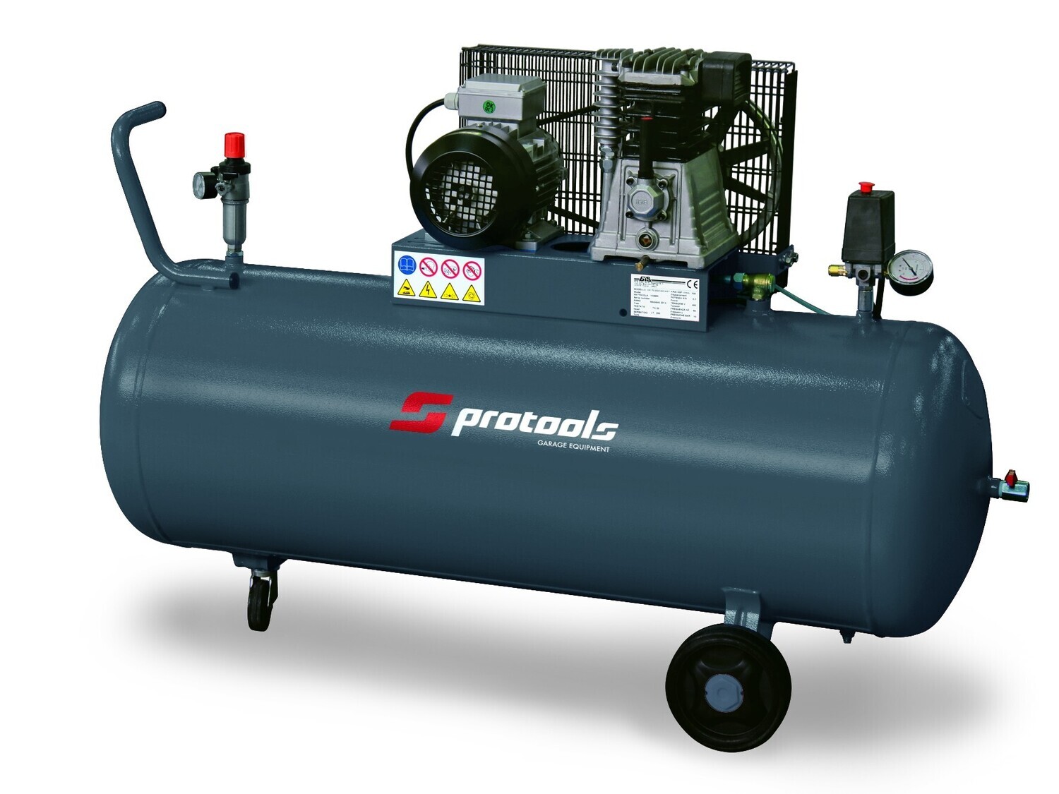 كومبريسور 270 لتر 4 حصان	PROTOOL  PTC25-270-500-CAR-T