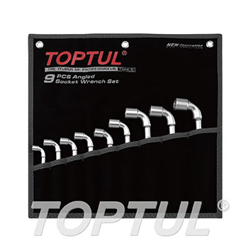 TOPTULGPAQ0901طقم مفتاح بيبه 8-19 مم 9ق بجراب