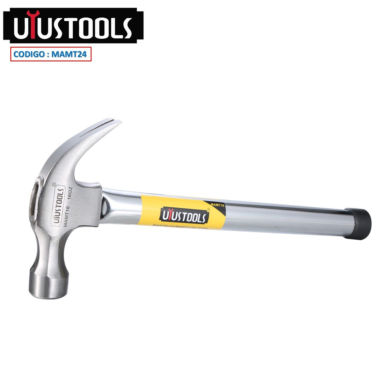 UYUTOOLSMAMT16شاكوش بخلاعة يد ماسورة 16OZ