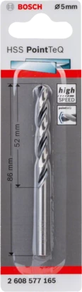 BOSCH	بنطه حدادي قطر 5 مم بوينت تك HSS	2608577165